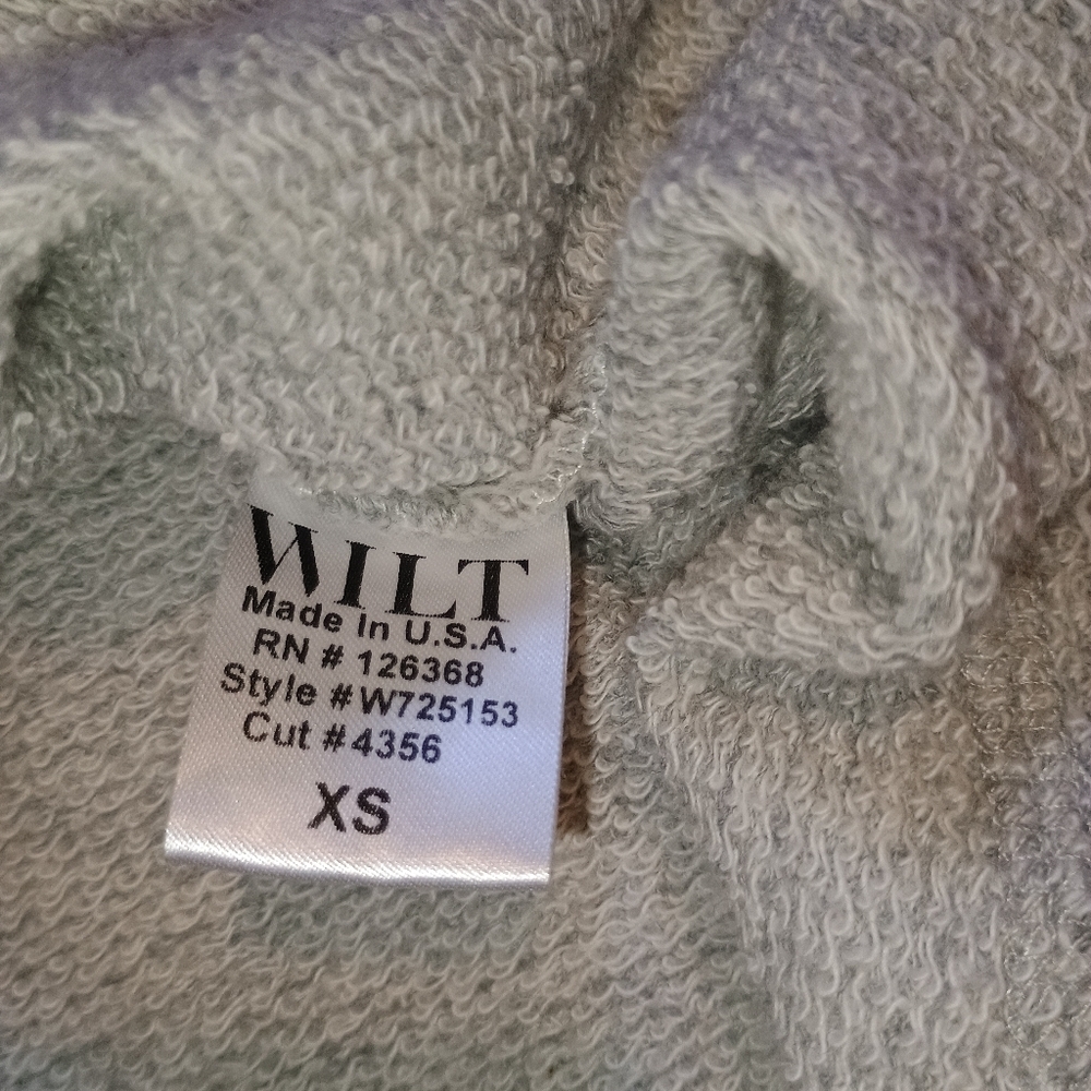 Wilt W725153 Women’s XS Gray White Colorblock Raw Hem Asymmetrical Long... - Picture 12 of 12